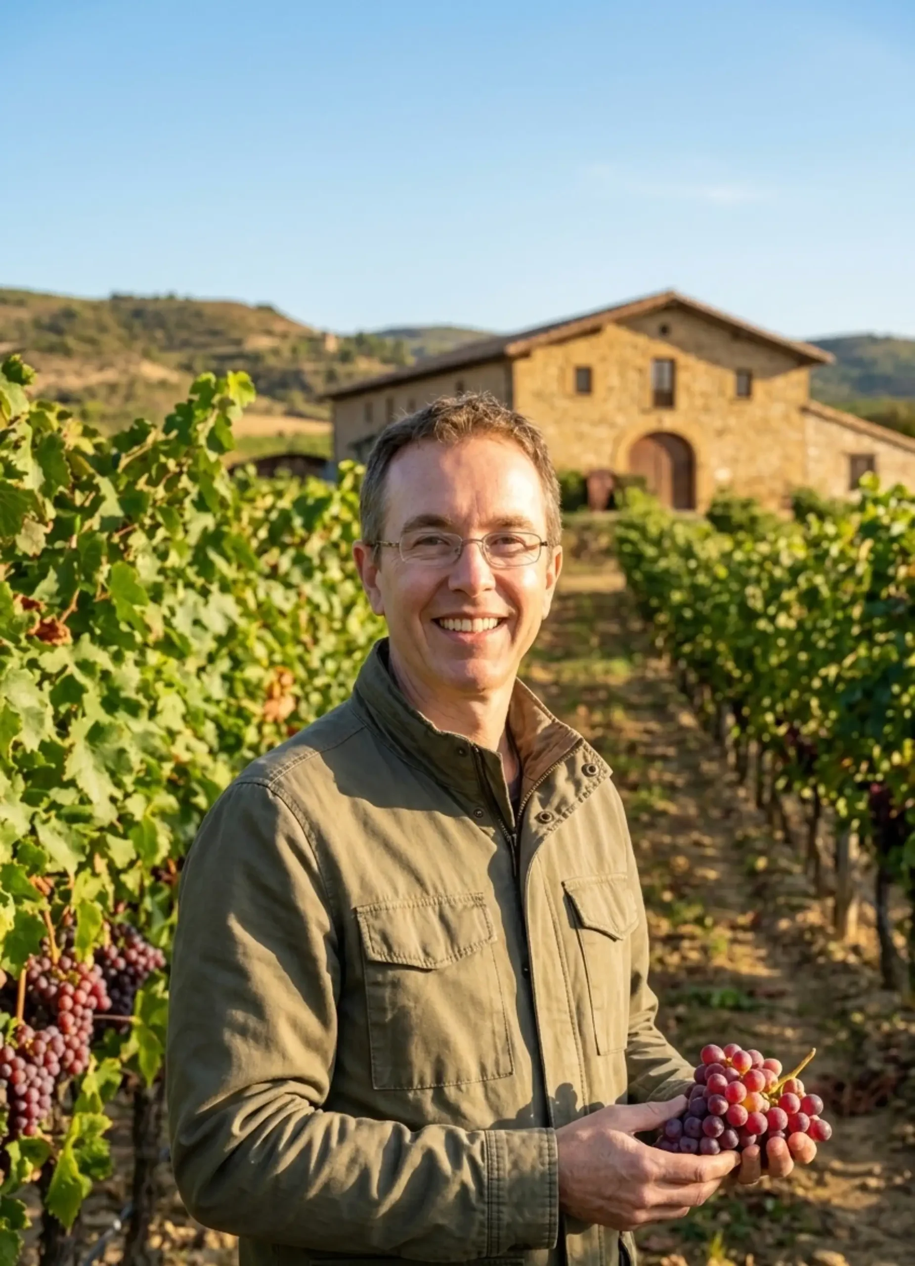 Retrato de Pablo Duran, redactor de contenidos, tomando notas en una cata de vinos