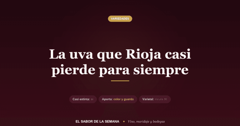Uva graciano de Rioja, el arma secreta de los grandes tintos